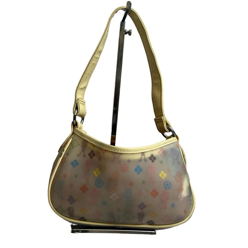 Vintage Bratz Y2K 2004 Frosted Jelly Monogram Vinyl Bag Purse Handbag - Picture 2 of 16